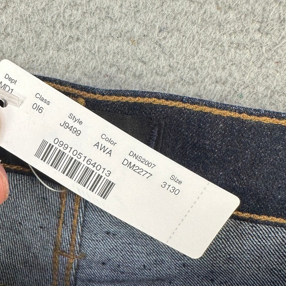 Madewell Mens Skinny Fit Jeans 31X30 Blue Dark Washed 5 Pocket Stretch Denim NEW